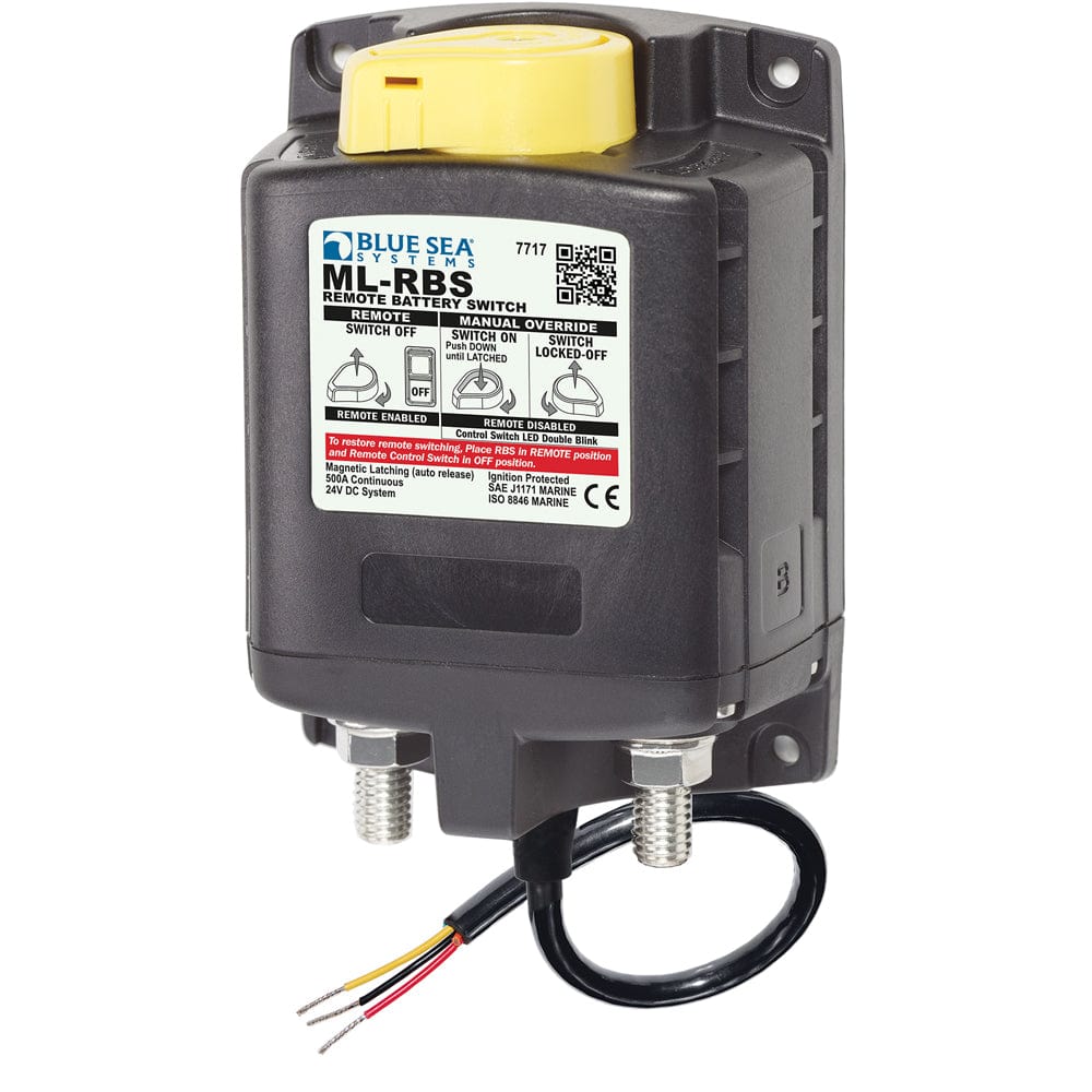 Blue Sea Systems Blue Sea 7717 ML-RBS Remote Battery Switch w/Manual Control Auto-Release - 24V Electrical
