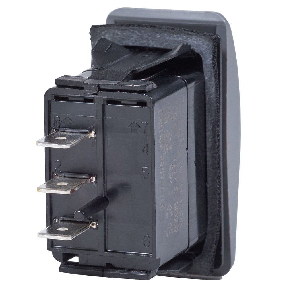 Blue Sea Systems Blue Sea 7933 Contura II Switch SPDT Black - (ON)-OFF-(ON) Electrical