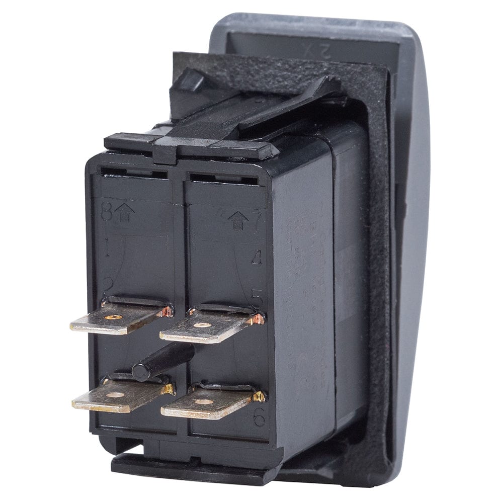 Blue Sea Systems Blue Sea 7935 Contura II Switch DPST Black - OFF-(ON) Electrical
