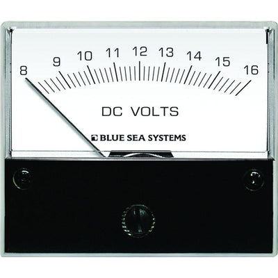 Blue Sea Systems Blue Sea 8003 DC Analog Voltmeter - 2-3/4" Face, 8-16 Volts DC Electrical