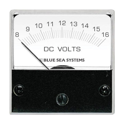 Blue Sea Systems Blue Sea 8028 DC Analog Micro Voltmeter - 2" Face, 8-16 Volts DC Electrical
