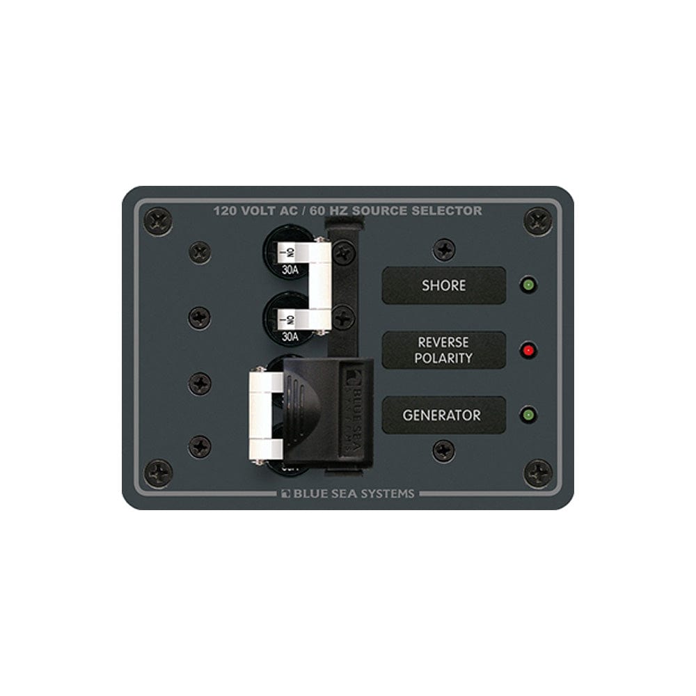 Blue Sea Systems Blue Sea 8032 AC Toggle Source Selector 120V AC - 30AMP - White Switches Electrical