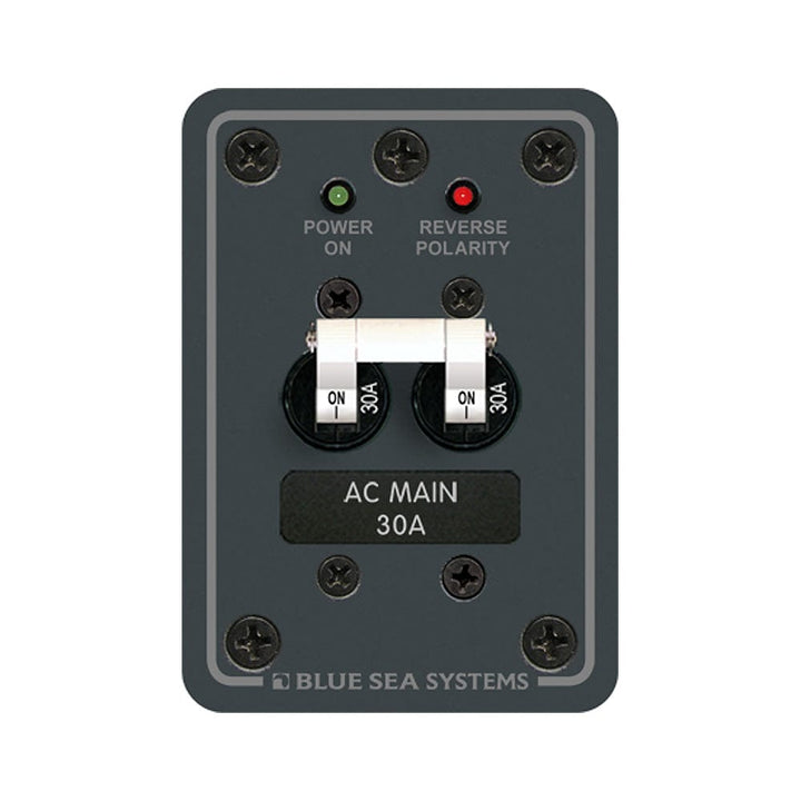 Blue Sea Systems Blue Sea 8077 AC Main Only Toggle Circuit Breaker Panel Electrical