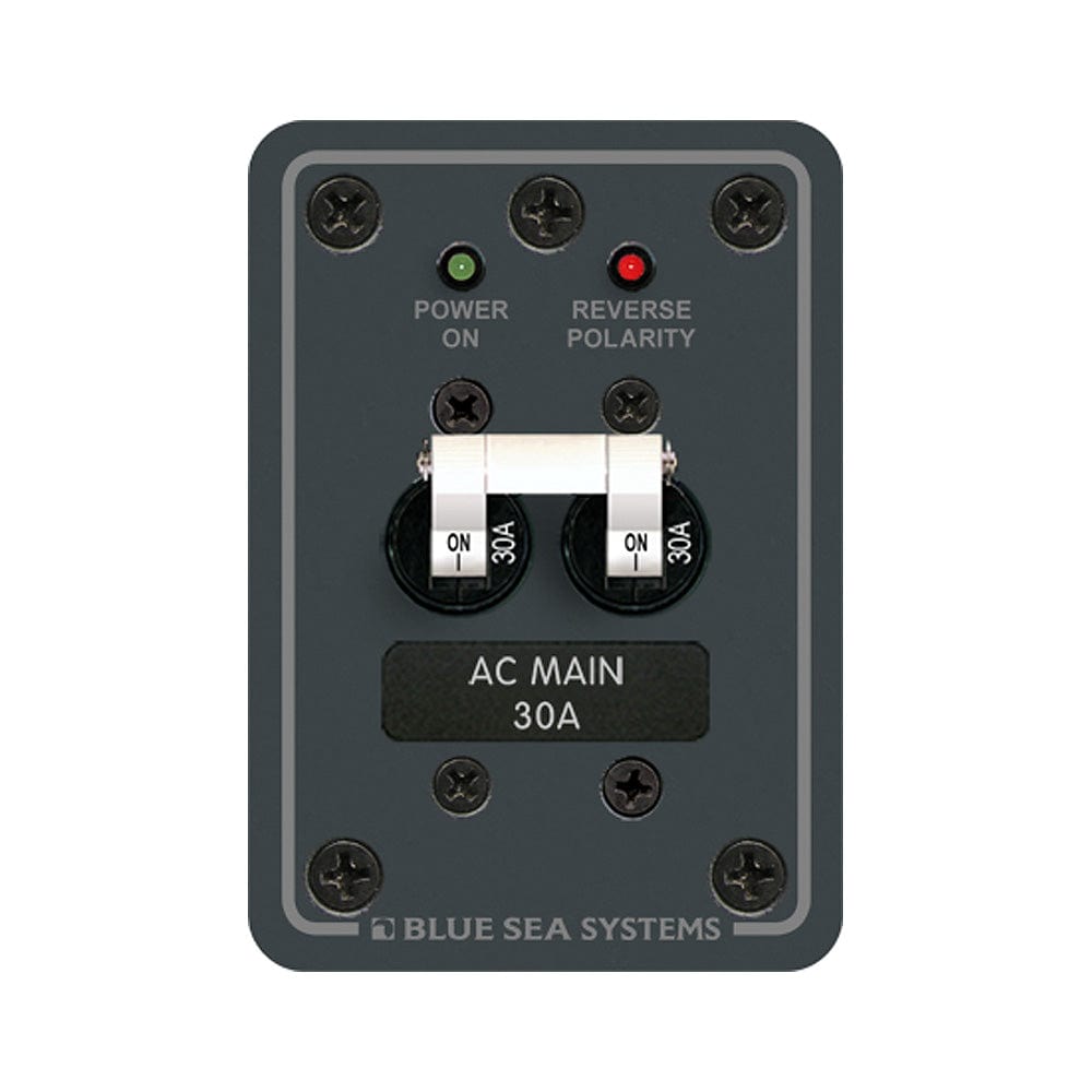 Blue Sea Systems Blue Sea 8077 AC Main Only Toggle Circuit Breaker Panel Electrical