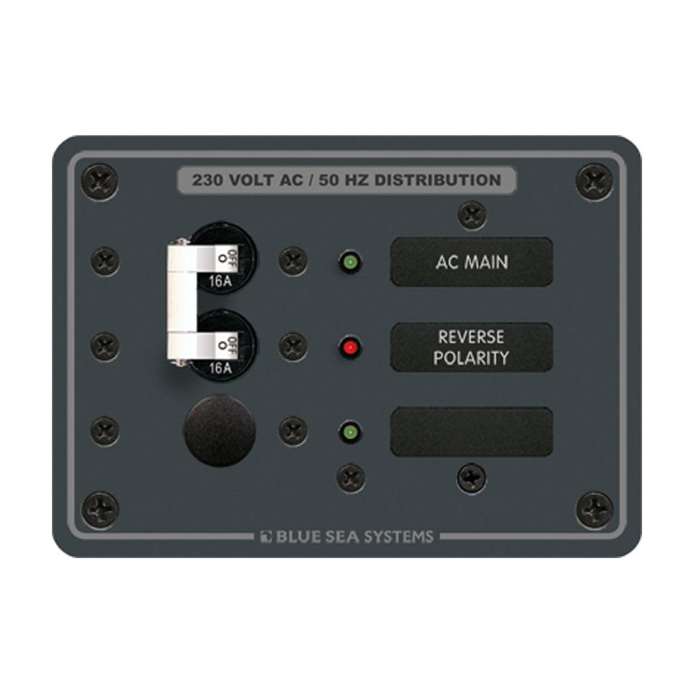 Blue Sea Systems Blue Sea 8129 AC Main + Branch A-Series Toggle Circuit Breaker Panel (230V) - Main + 1 Position Electrical