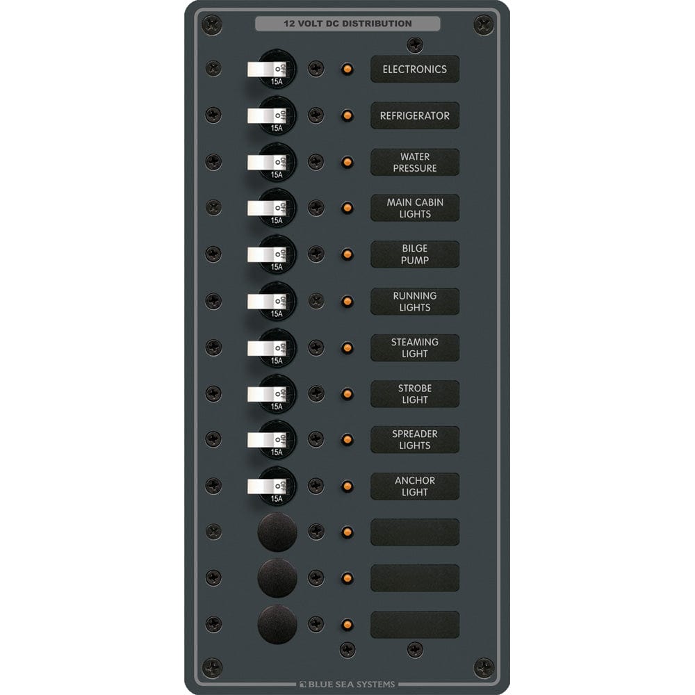 Blue Sea Systems Blue Sea 8376 Panel DC 13 Position Vertical Electrical