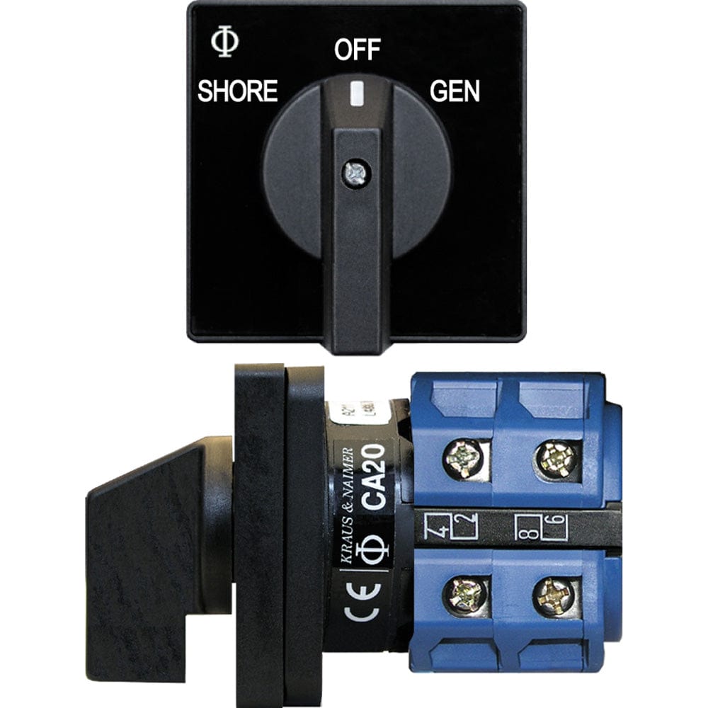Blue Sea Systems Blue Sea 9009 Switch, AC 120VAC 32A OFF +2 Position Electrical