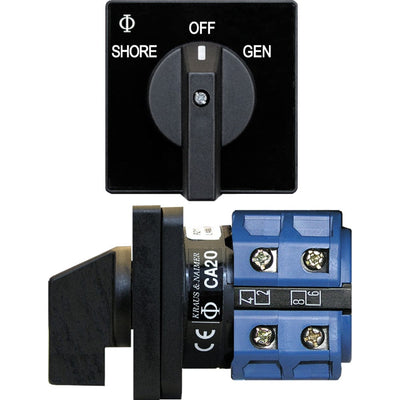 Blue Sea Systems Blue Sea 9009 Switch, AC 120VAC 32A OFF +2 Position Electrical