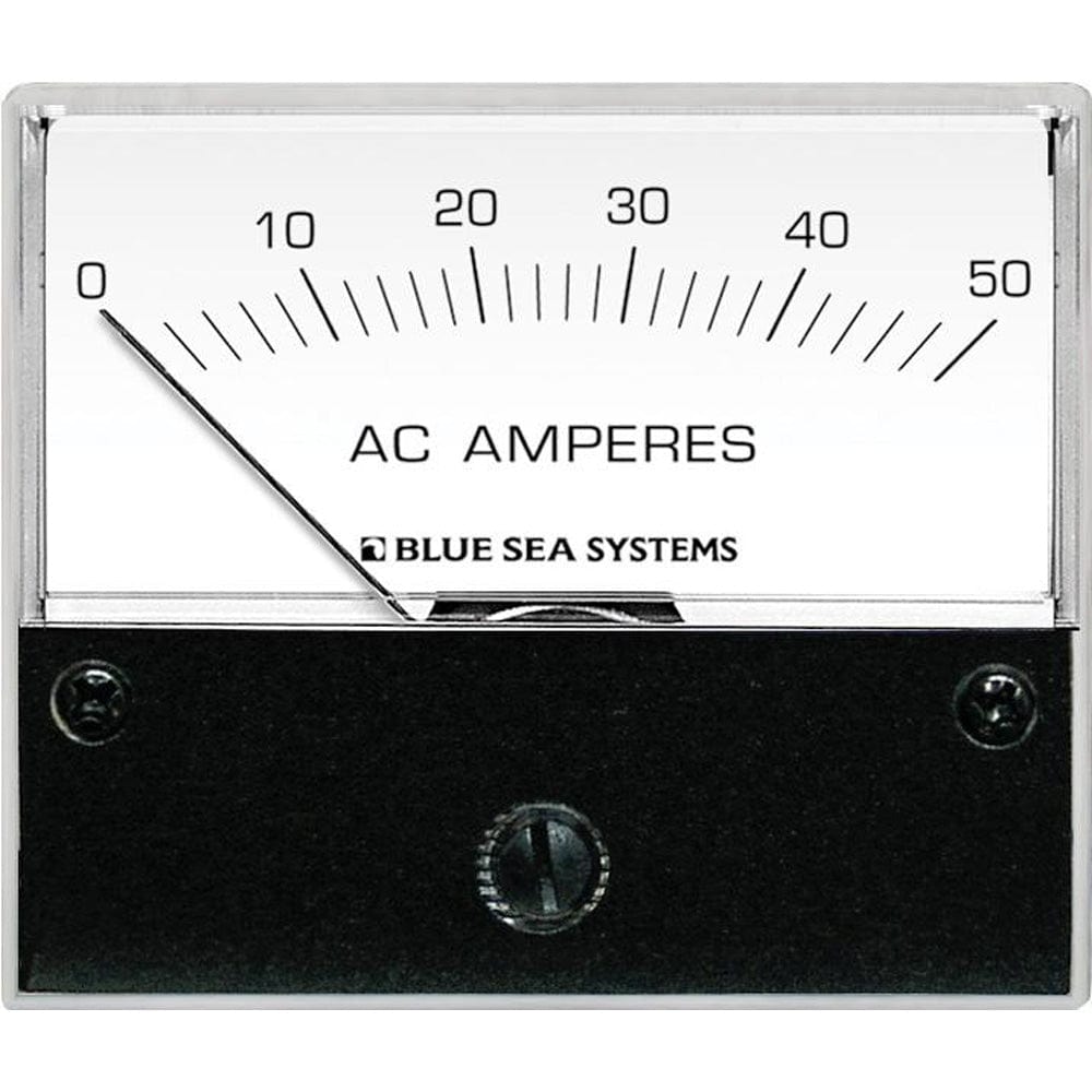 Blue Sea Systems Blue Sea 9630 AC Analog Ammeter  0-50 Amperes AC Electrical