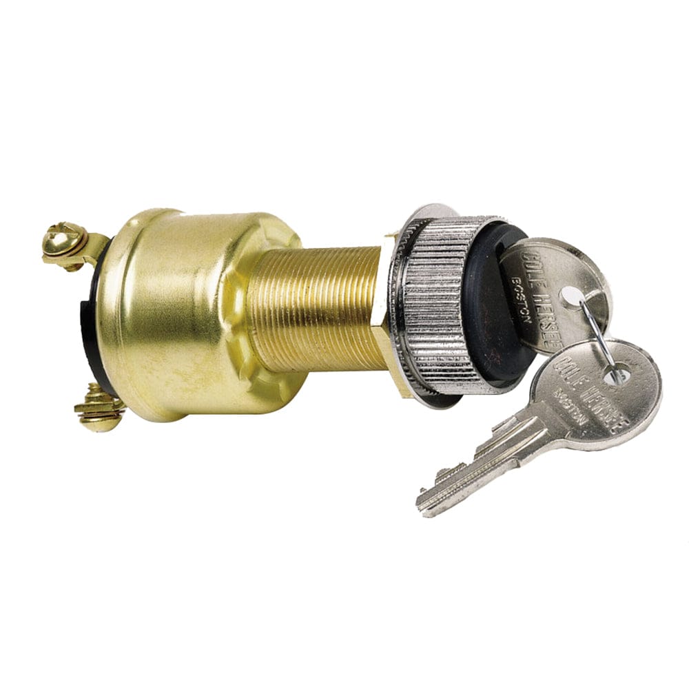 Cole Hersee Cole Hersee 3 Position Brass Ignition Switch w/Rubber Boot Electrical