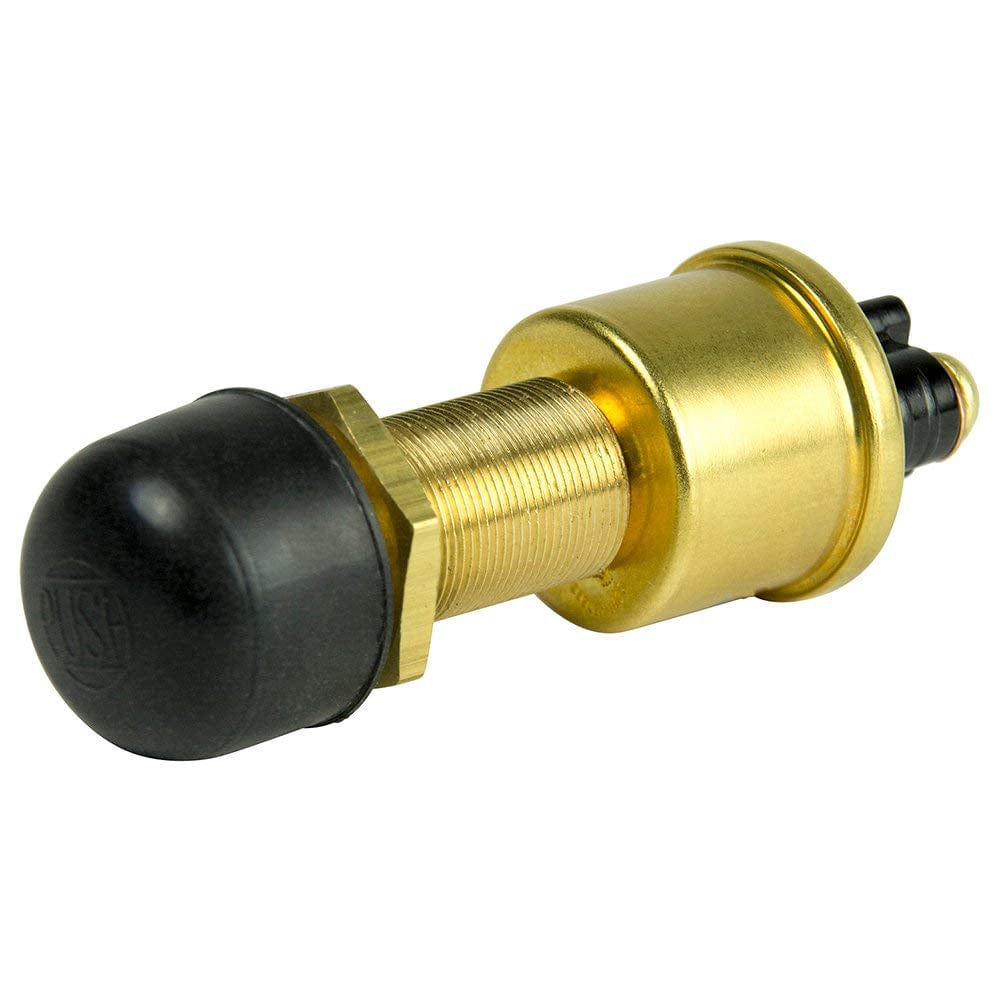 Cole Hersee Cole Hersee Heavy Duty Push Button Switch w/Rubber Cap SPST Off-On 2 Screw - 35A Electrical
