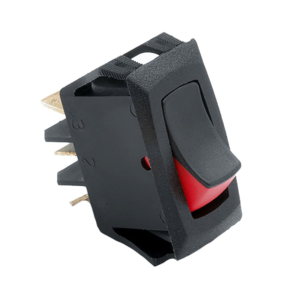 Cole Hersee Cole Hersee Narrow Body Curved Rocker Switch SPST On-Off 3 Blade Electrical