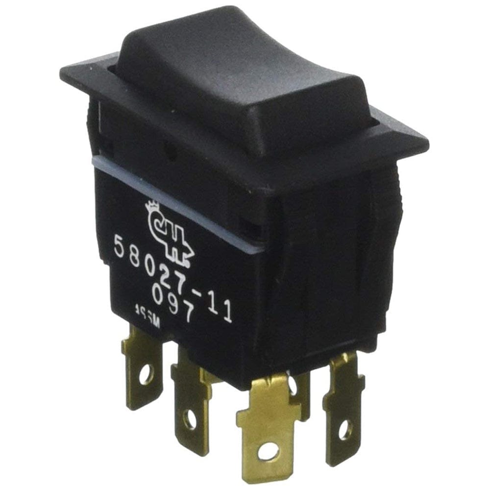 Cole Hersee Cole Hersee Sealed Rocker Switch Non-Illuminated DPDT (On)-Off-(On) 6 Blade Electrical