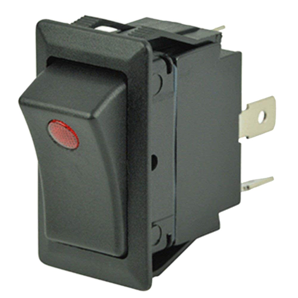 Cole Hersee Cole Hersee Sealed Rocker Switch w/Small Round Pilot Lights SPST On-Off 3 Blade Electrical