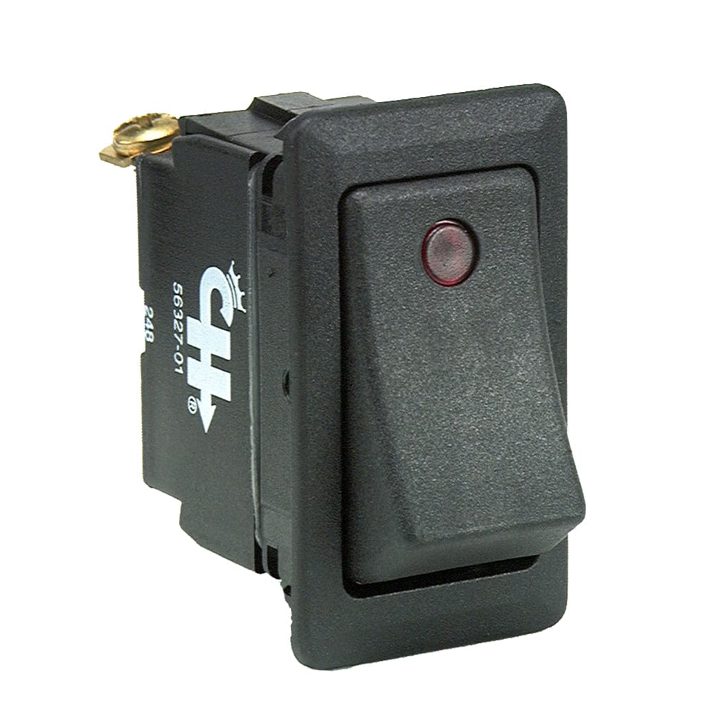 Cole Hersee Cole Hersee Sealed Rocker Switch w/Small Round Pilot Lights SPST On-Off 3 Screw Electrical