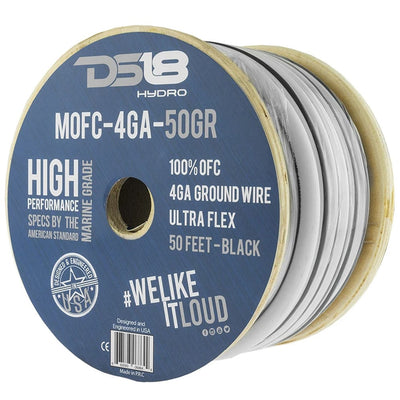DS18 DS18 HYDRO Marine Grade OFC Ground Wire 4 GA - 50' Roll Electrical