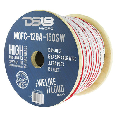 DS18 DS18 HYDRO Marine Grade OFC Speaker Wire 12 GA - 150' Roll Electrical