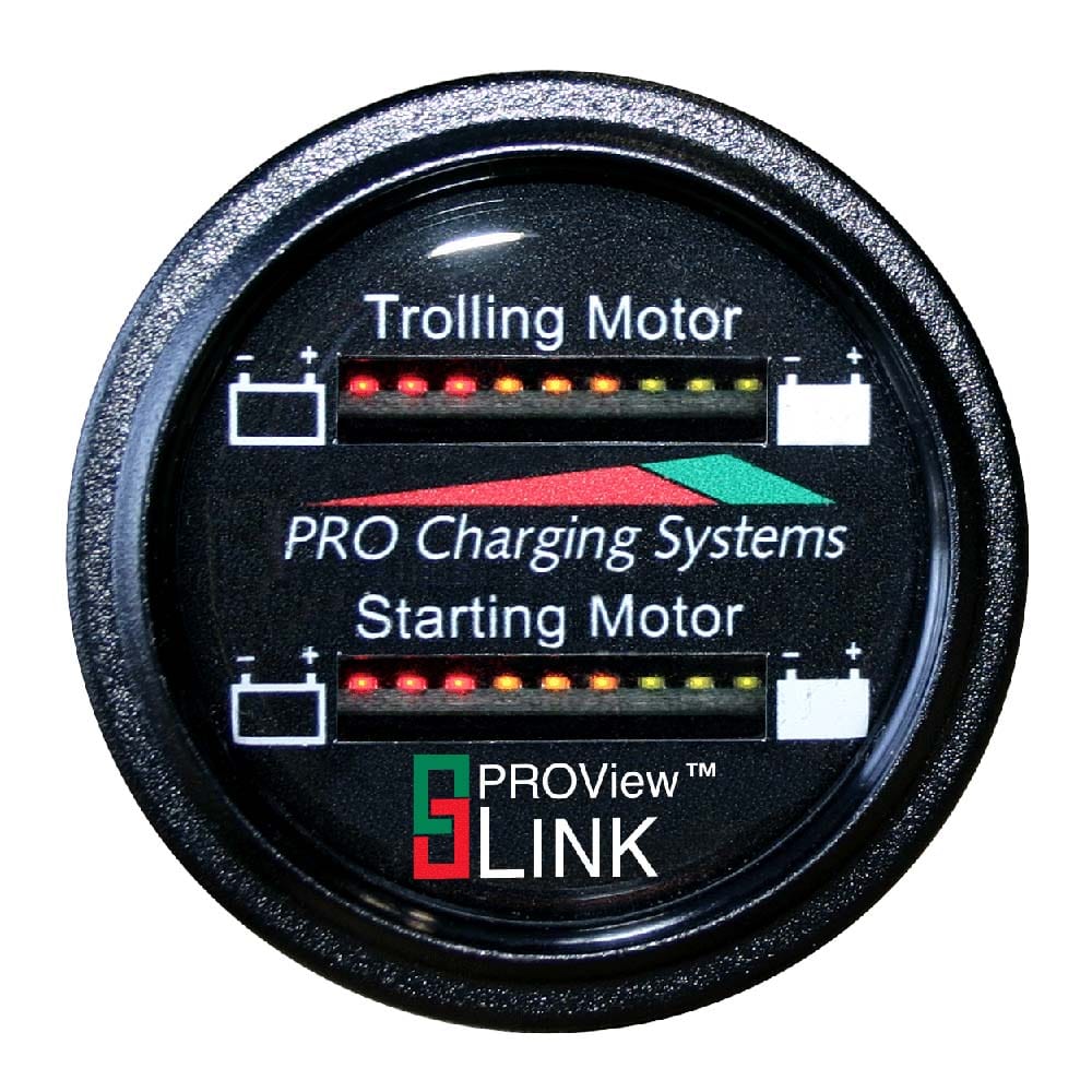 Dual Pro Dual Pro Battery Fuel Gauge - Marine Dual Read Battery Monitor - 12V/24V System - 15' Battery Cable Electrical