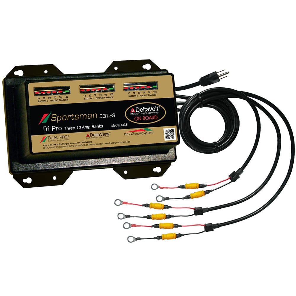 Dual Pro Dual Pro Sportsman Series Battery Charger - 30A - 3-10A-Banks - 12V-36V Electrical