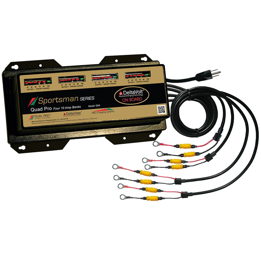 Dual Pro Dual Pro Sportsman Series Battery Charger - 40A - 4-10A-Banks - 12V-48V Electrical