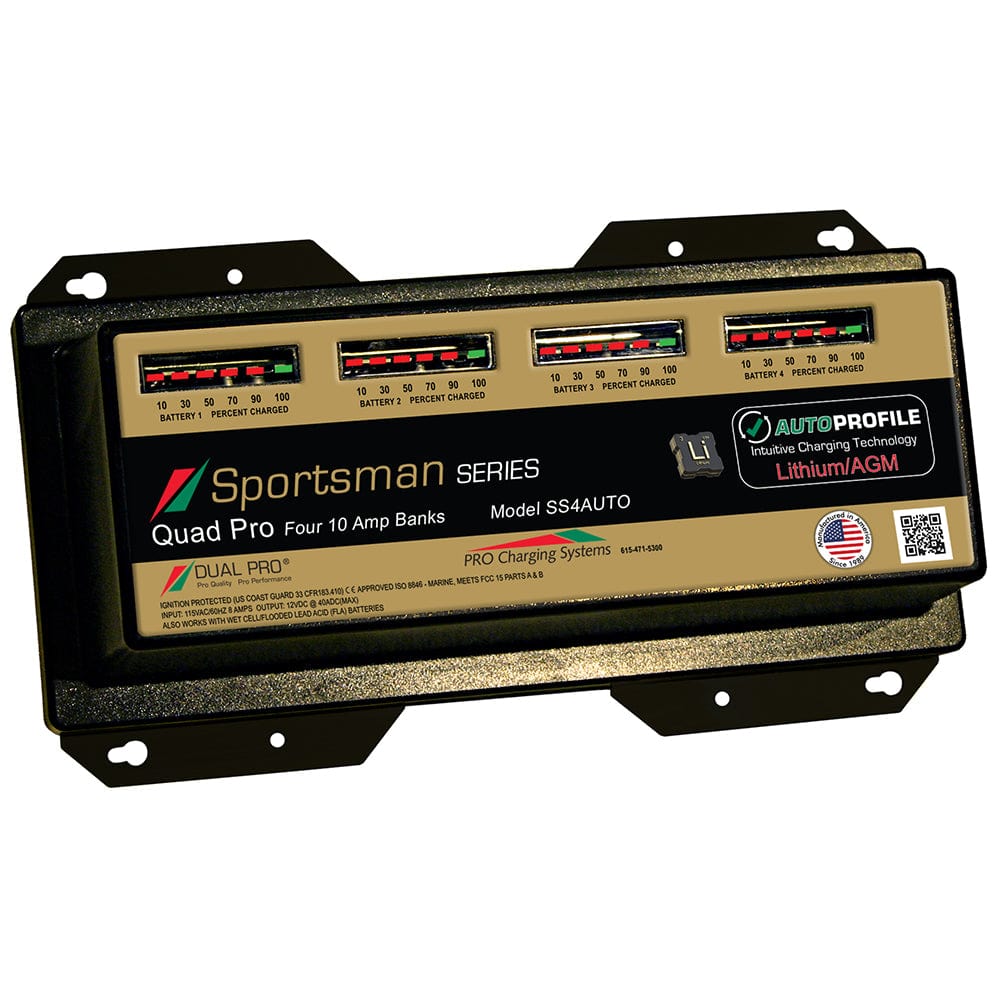 Dual Pro Dual Pro SS4 Auto 40A - 4-Bank Lithium/AGM Battery Charger Electrical