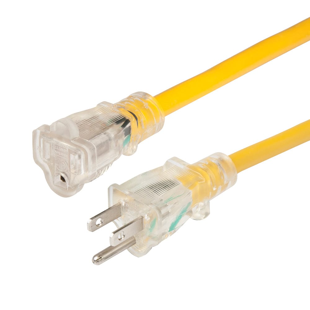 Marinco Marinco 14/3 Lighted Extension Cord - Non-Locking - 15A - 25' Electrical
