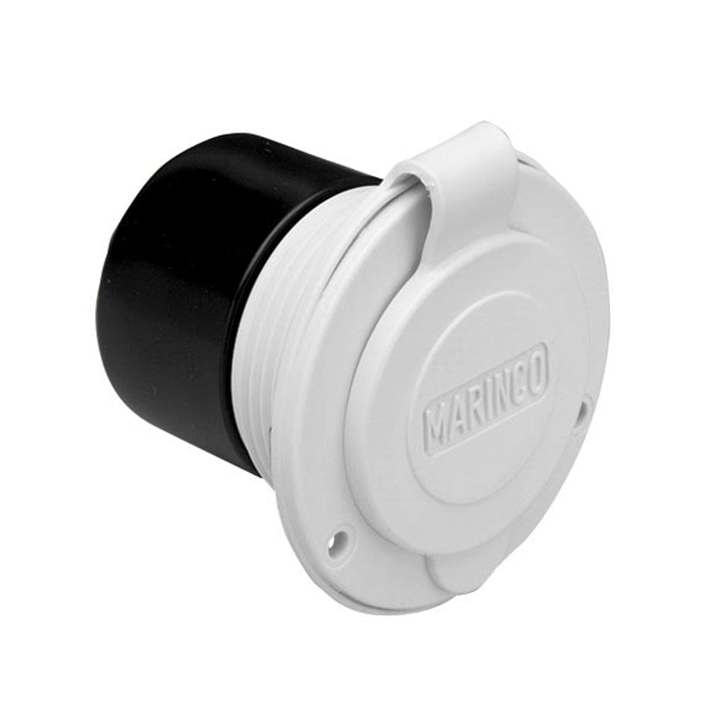 Marinco Marinco 15A 125V On-Board Charger Inlet - Front Mount - White Electrical