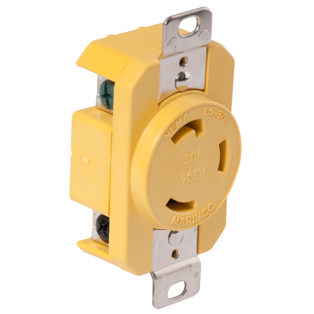 Marinco Marinco 305CRR 30A Receptacle - Yellow - 125V Electrical