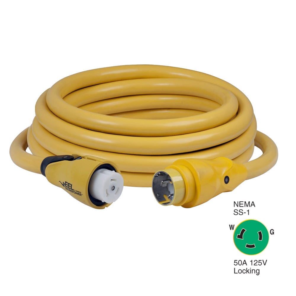 Marinco Marinco CS503-25 EEL 50A 125V Shore Power Cordset - 25' - Yellow Electrical