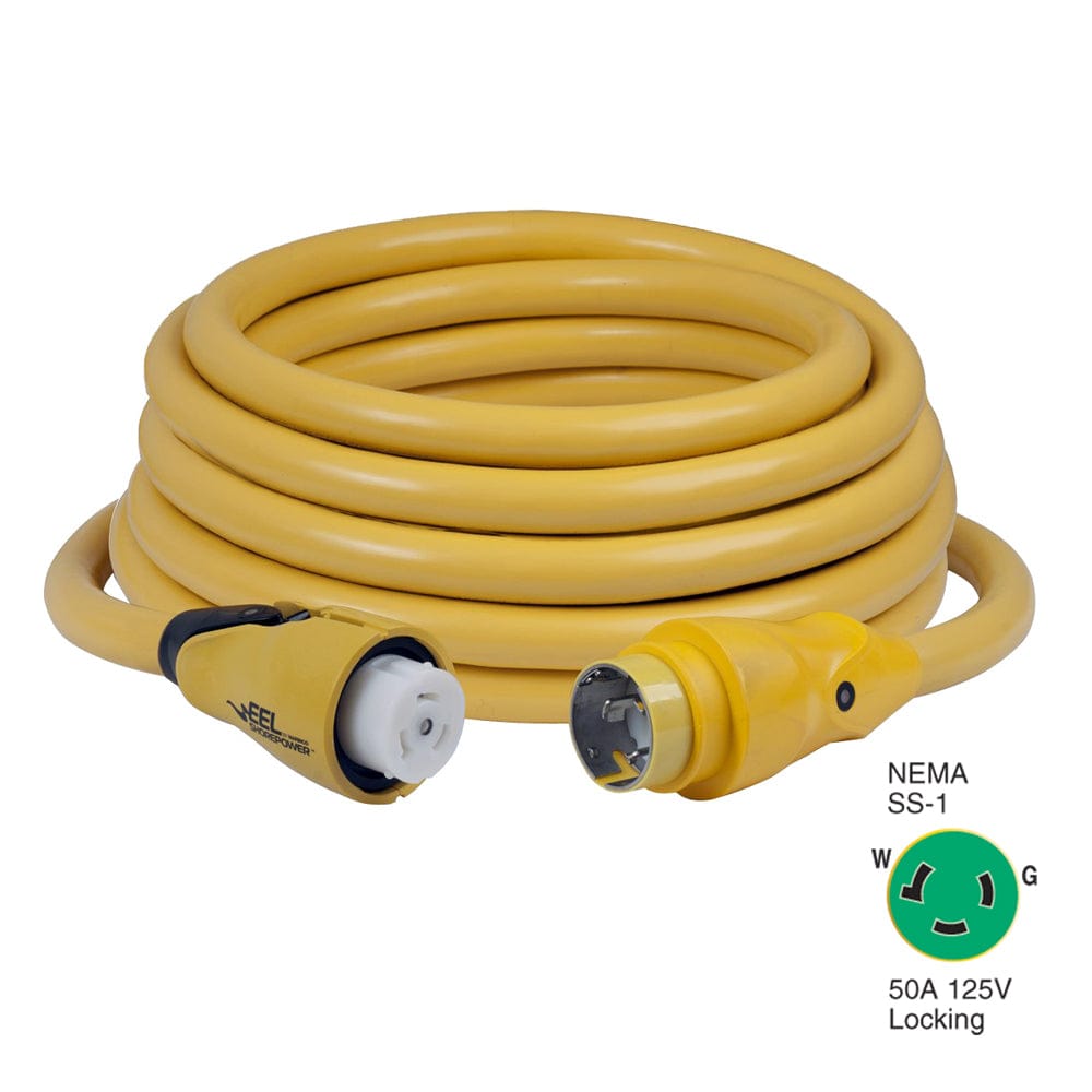 Marinco Marinco CS503-50 EEL 50A 125V Shore Power Cordset - 50' - Yellow Electrical