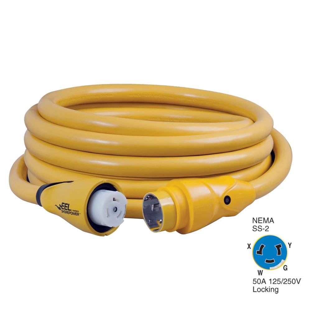 Marinco Marinco CS504-25 EEL 50A 125V/250V Shore Power Cordset - 25' - Yellow Electrical