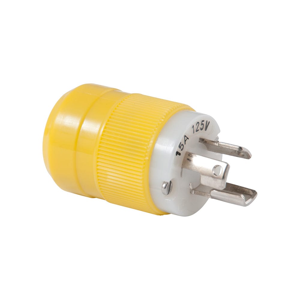 Marinco Marinco Locking Plug - 15A, 125V - Yellow Electrical