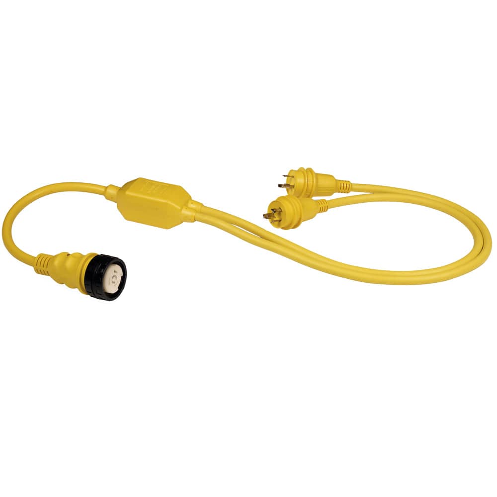 Marinco Marinco RY504-2-30 50A Female to 2-30A Male Reverse "Y" Cable Electrical