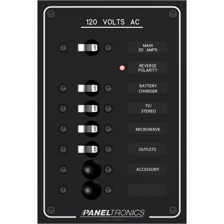 Paneltronics Paneltronics Standard AC 6 Position Breaker Panel & Main Electrical