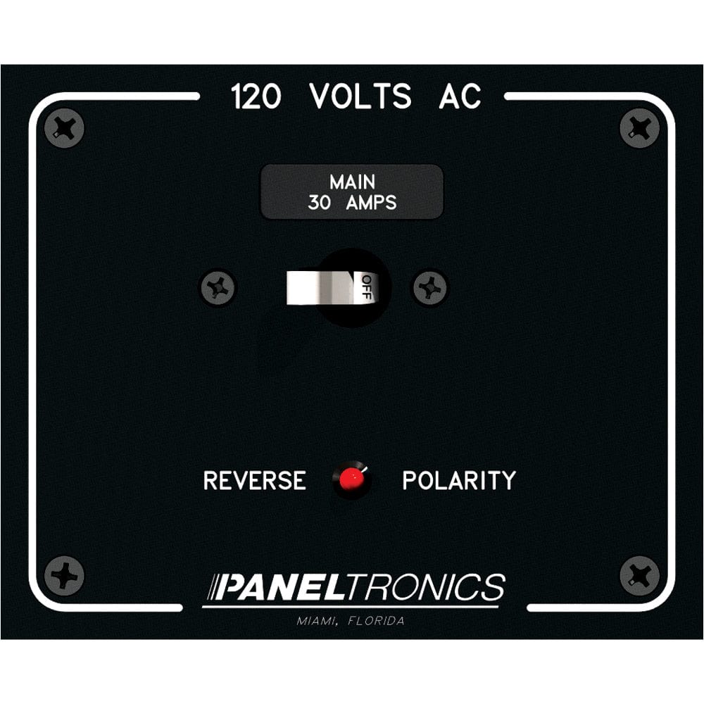 Paneltronics Paneltronics Standard Panel AC Main Double Pole w/30Amp CB & Reverse Polarity Indicator Electrical