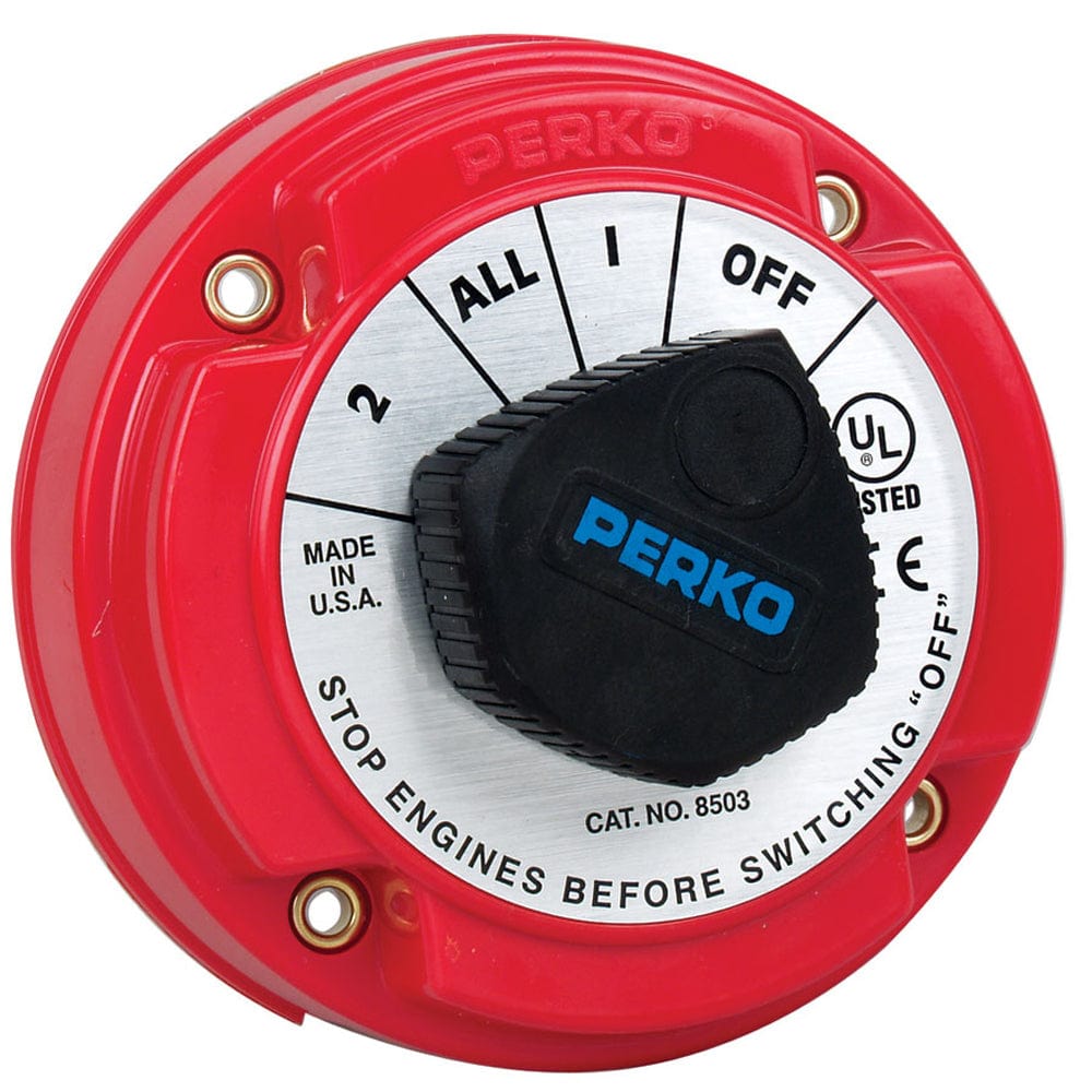 Perko Perko 8503DP Medium Duty Battery Selector Switch w/Alternator Field Disconnect w/o Key Lock Electrical