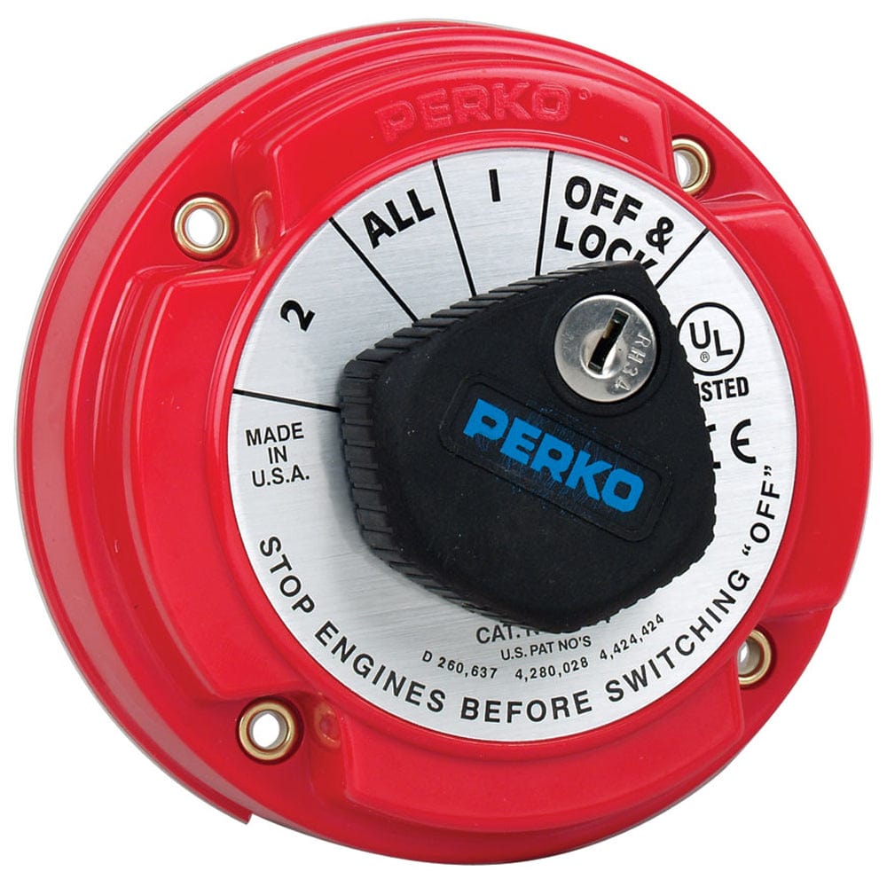 Perko Perko 8504DP Medium Duty Battery Selector Switch w/Alternator Field Disconnect & Key Lock Electrical