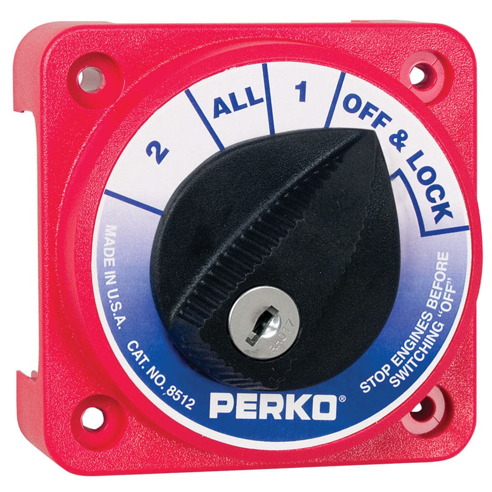 Perko Perko Compact Medium Duty Battery Selector Switch w/Key Lock Electrical