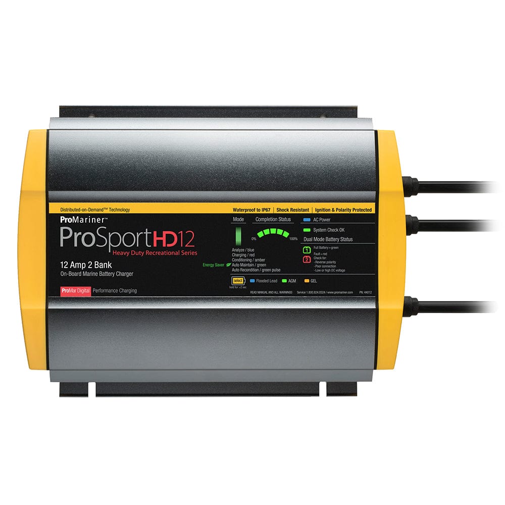 ProMariner ProMariner ProSportHD 12 Gen 4 - 12 Amp - 2 Bank Battery Charger Electrical