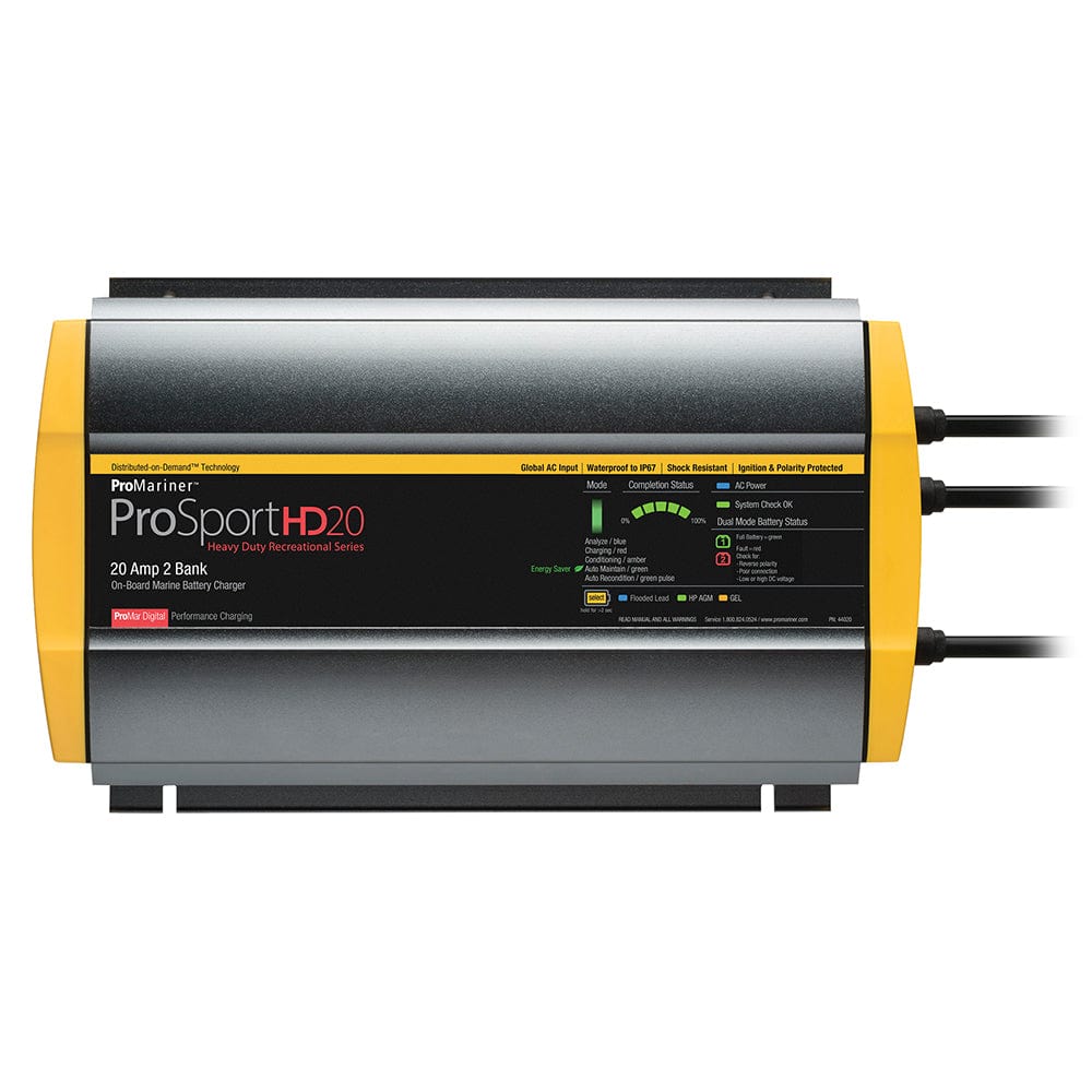 ProMariner ProMariner ProSportHD 20 Gen 4 - 20 Amp - 2 Bank Battery Charger Electrical