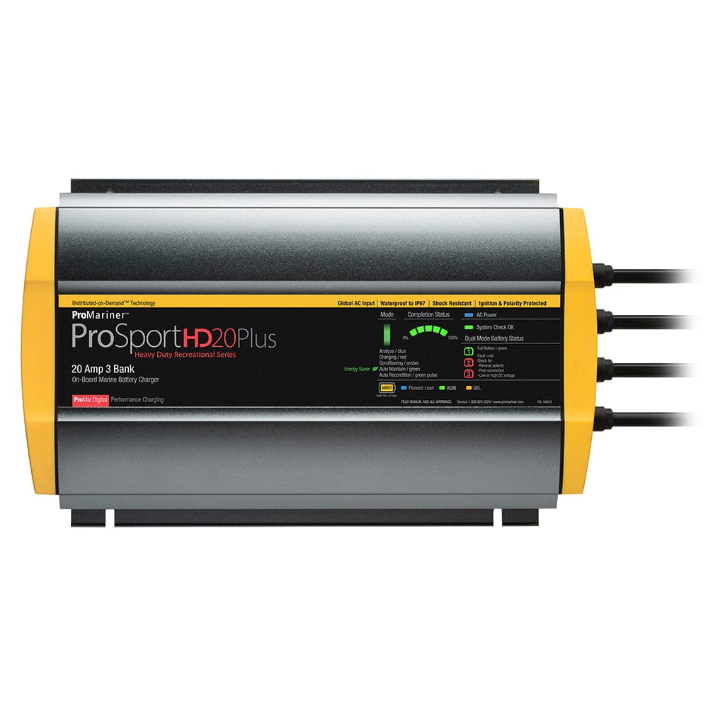 ProMariner ProMariner ProSportHD 20 Plus Global Gen 4 - 20 Amp - 3-Bank Battery Charger Electrical