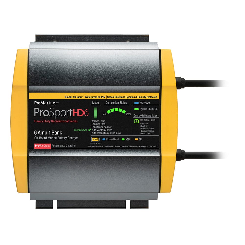ProMariner ProMariner ProSportHD 6 Global Gen 4 - 6 Amp - 1 Bank Battery Charger Electrical