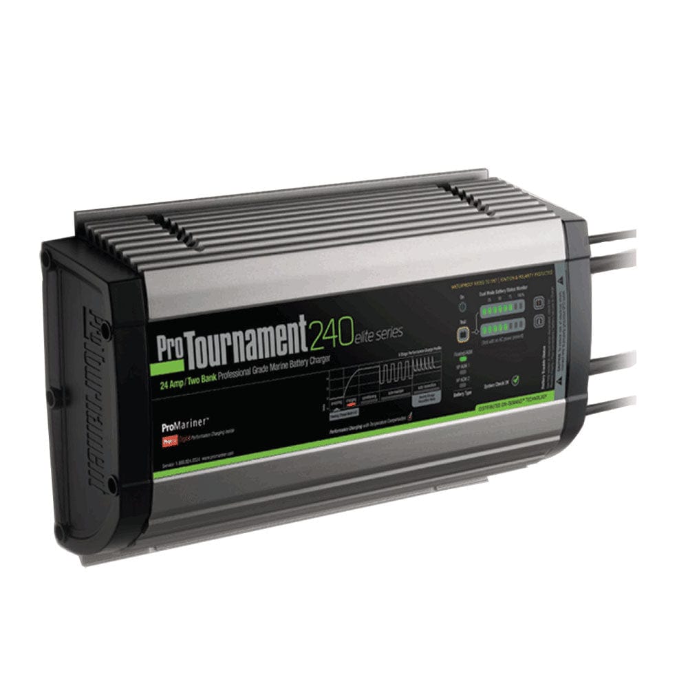 ProMariner ProMariner ProTournament 240 <i>elite</i> Dual Charger - 24 Amp, 2 Bank Electrical