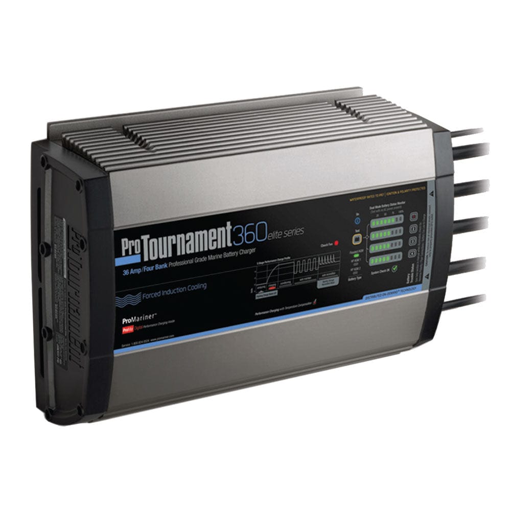 ProMariner ProMariner ProTournament 360<i>elite</i> Quad Charger - 36 Amp, 4 Bank Electrical