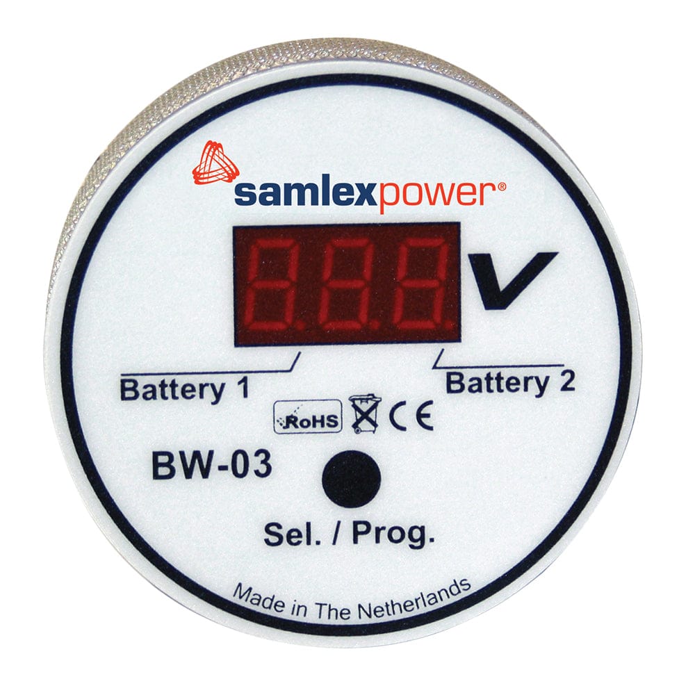 Samlex America Samlex Dual Battery Monitor - 12V or 24V - Auto Detection Electrical