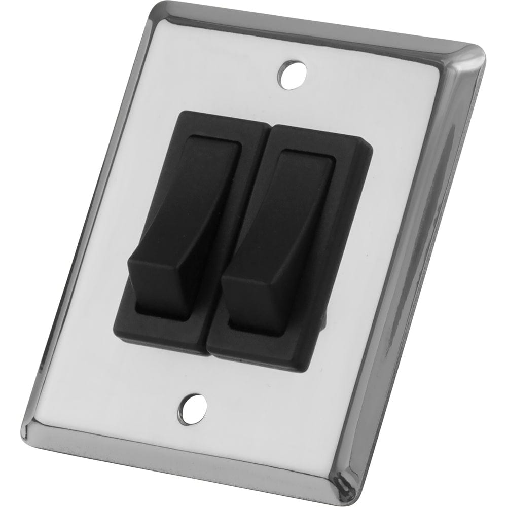 Sea-Dog Sea-Dog Double Gang Wall Switch - Stainless Steel Electrical