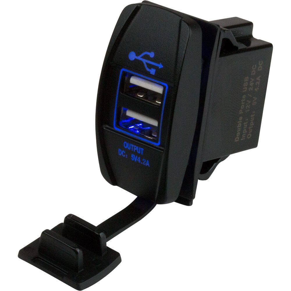 Sea-Dog Sea-Dog Dual USB Rocker Switch Style Power Socket Electrical