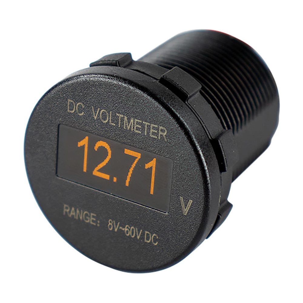 Sea-Dog Sea-Dog OLED Voltmeter - Round Electrical