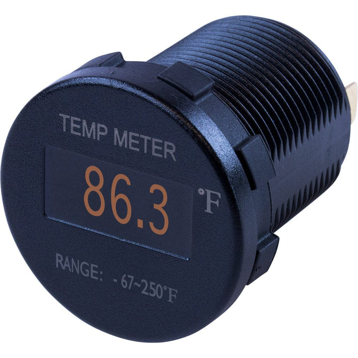 Sea-Dog Sea-Dog Round OLED Temperature Meter Fahrenheit w/6&