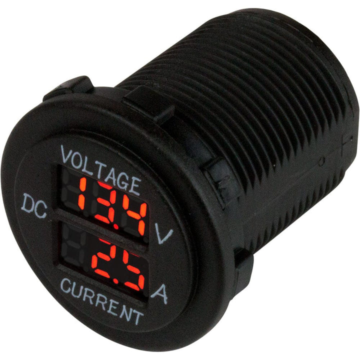 Sea-Dog Sea-Dog Round Voltage & Amp Meter - 6V-30V & 0 Amp - 10 Amp Meter Electrical